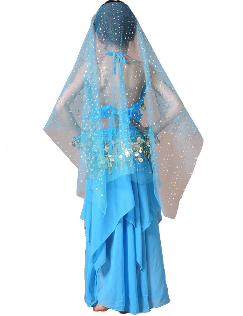 Astage Girls Princess Costume Halloween Dance Sets Sky Blue Unders 6 Years - Image 5